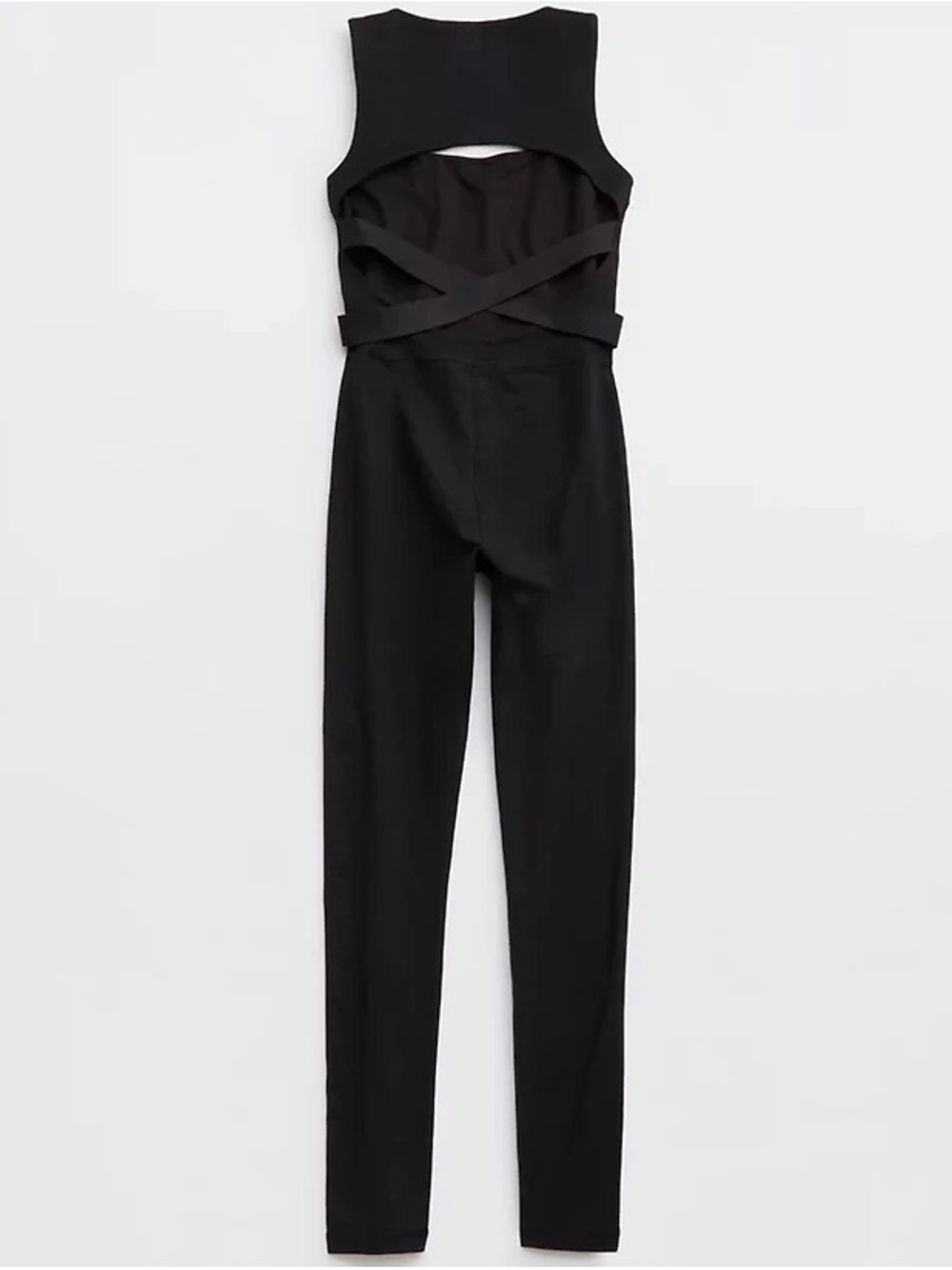 Offline by aerie- Exercise Black Back Cutout Jumpsuit